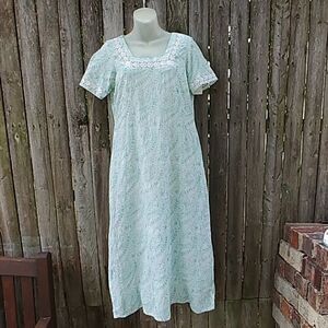 VTG 70s Hippie Festival Dress Nightgown Sari